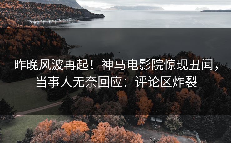 昨晚风波再起！神马电影院惊现丑闻，当事人无奈回应：评论区炸裂